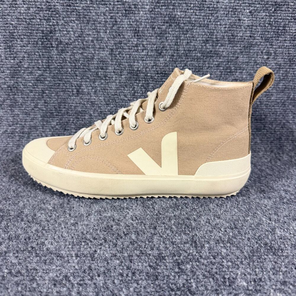 VEJA Nova HT High Top Sneakers Womens 8 EU 39 Tan Beige Canvas Organic Cotton - Picture 2 of 12